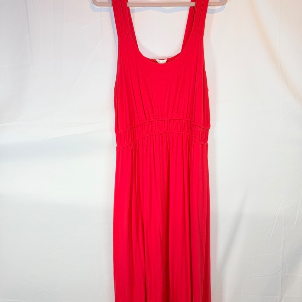 CATO Women's Red 14/16W Sleeveless Maxi Dress Plus Size Empire‎ Waist